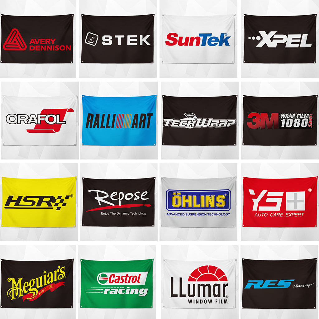 Custom Banner Flag for Wrap Shop Garage