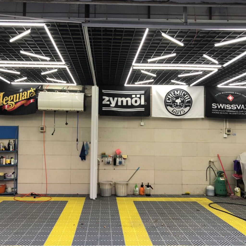 Custom Banner Flag for Wrap Shop Garage